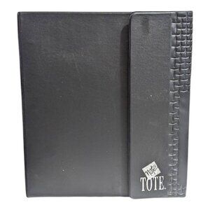Vintage 90s Black Hilroy Note Tote Binder 2.5" Good CONDITION